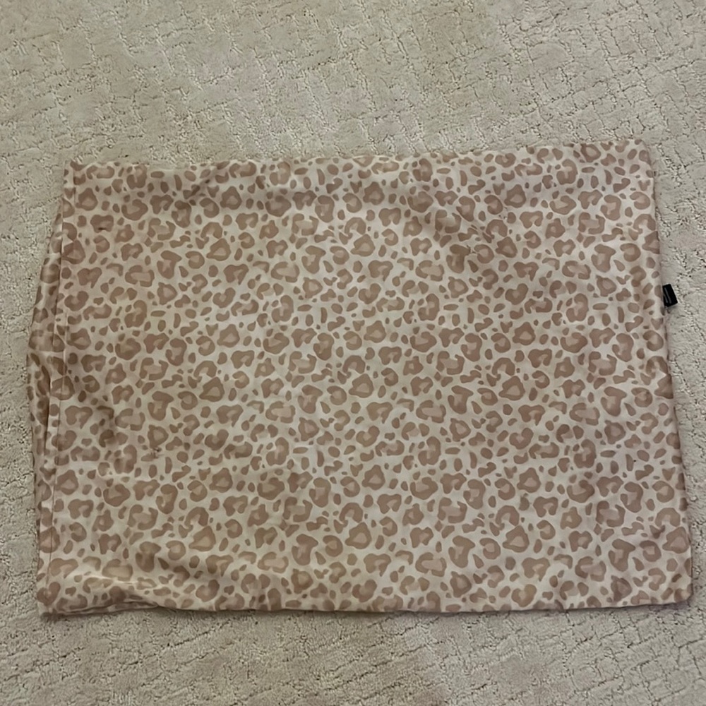 Hallmark Collections- Cheetah Print Silk Pillowcase - $13